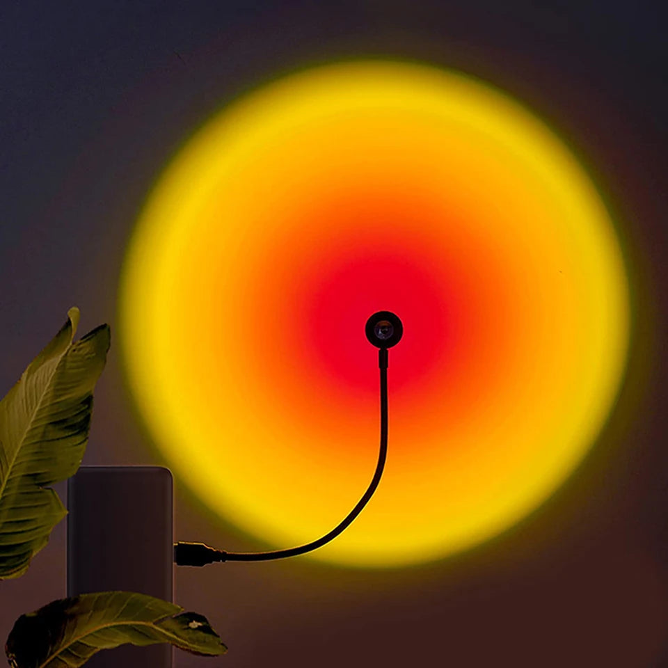 Lâmpada de LED USB por do Sol
