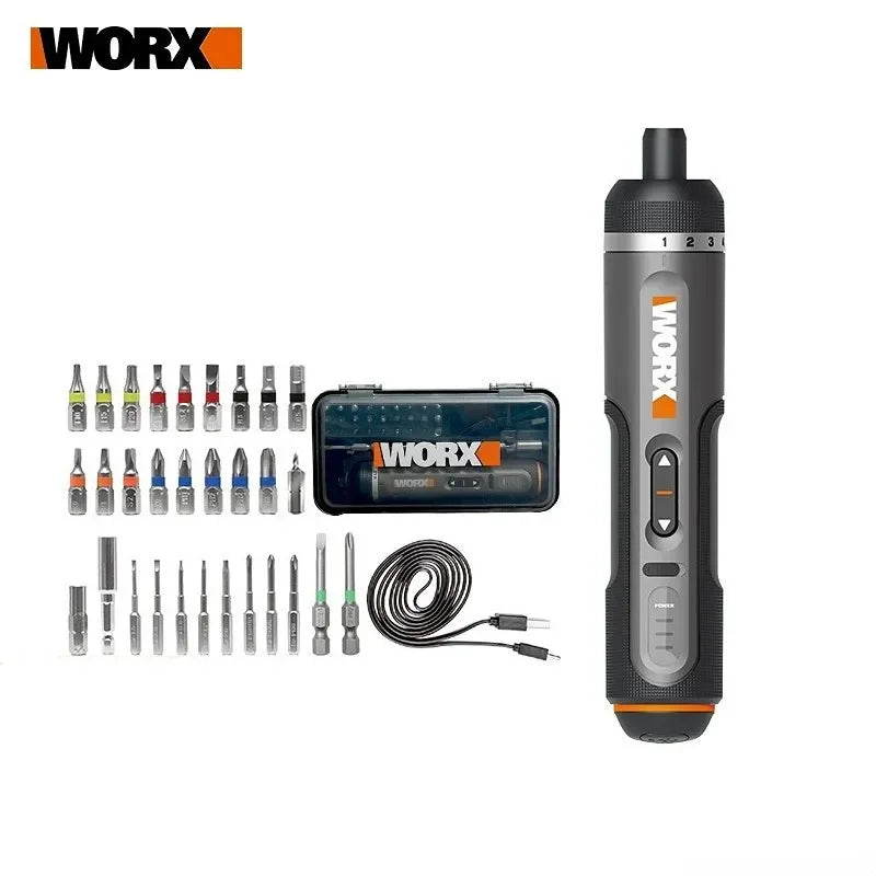 WORX-WX242 4V Elétrica Chave De Fenda Set, Smart Chave De Fenda Elétrica Sem Fio