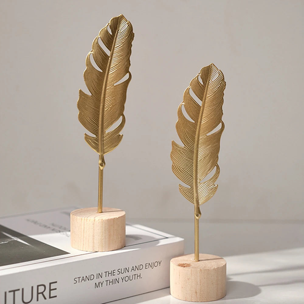 Escultura de luxo em forma de planta