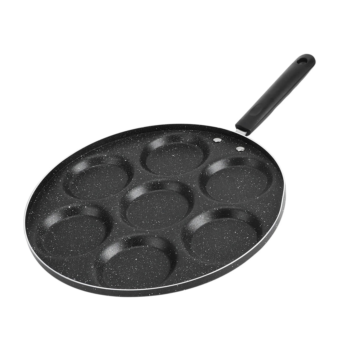 Frigideira antiaderente com 7 buracos