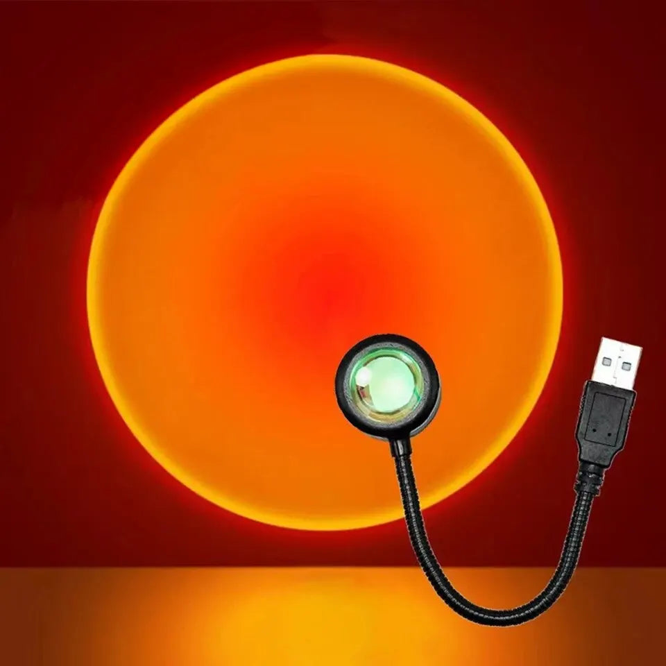 Lâmpada de LED USB por do Sol