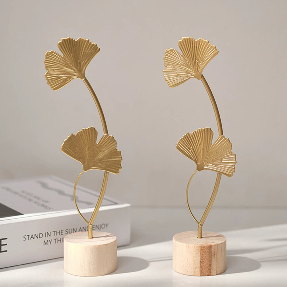 Escultura de luxo em forma de planta