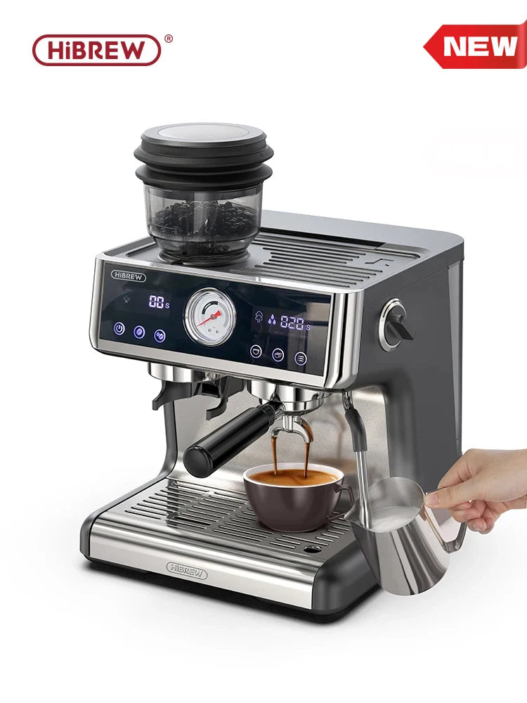 HiBREW Sistema de Caldeira Dupla Barista Pro 20Bar Feijão para Espresso Cafetera