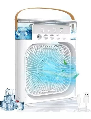 Ventilador e humidificador portátil